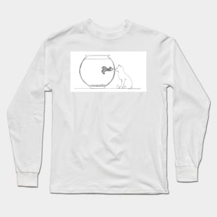 Cat and Fish Long Sleeve T-Shirt